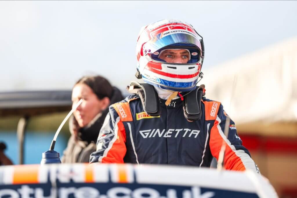 James Rolling, Fox Motorsport, Ginetta G56 GTP8, Ginetta GT Championship, Donington Park (credit: JEP)