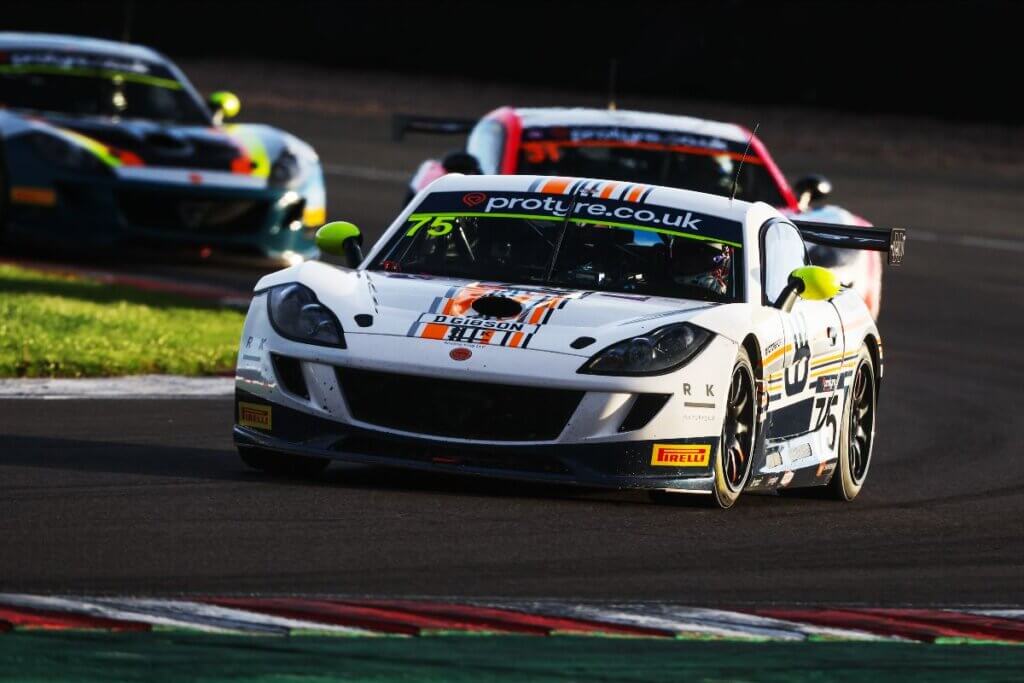 James Rolling, Fox Motorsport, Ginetta G56 GTP8, Ginetta GT Championship, Donington Park (credit: JEP)