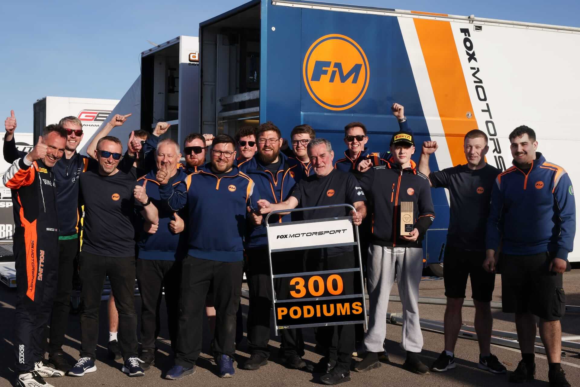 Fox Motorsport celebrating 300 podiums